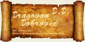 Dragovan Dobrović vizit kartica